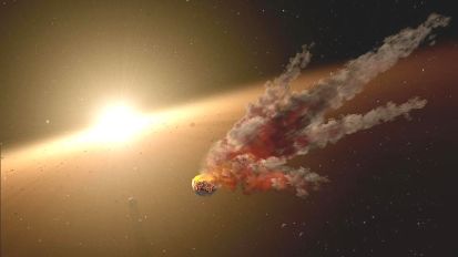 asteroid collision retouch